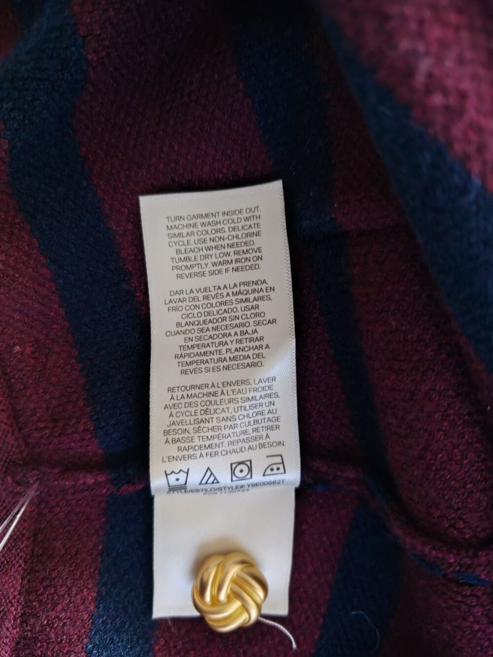 Scotch & Soda NWT Striped Knit Mini Skirt with Gold Buttons - XL - Picture 8 of 15